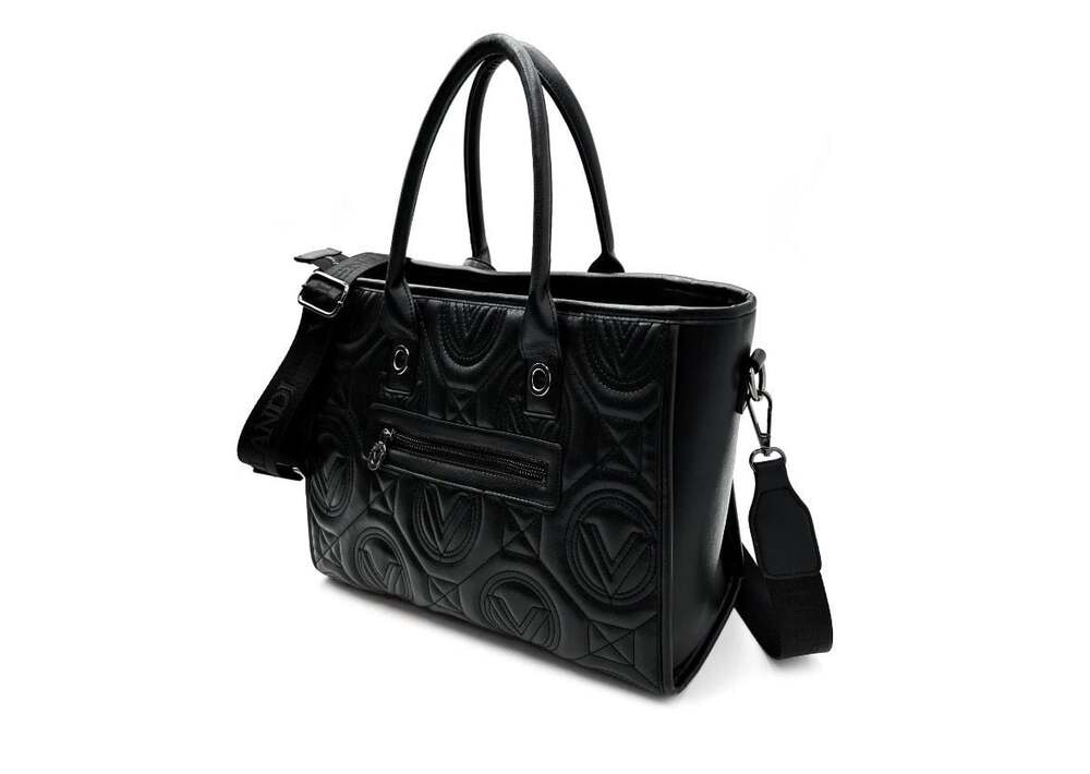 Valentino Orlandi Quilted Logo Tote Bag with Matching Pouch - Picture 8 of 8